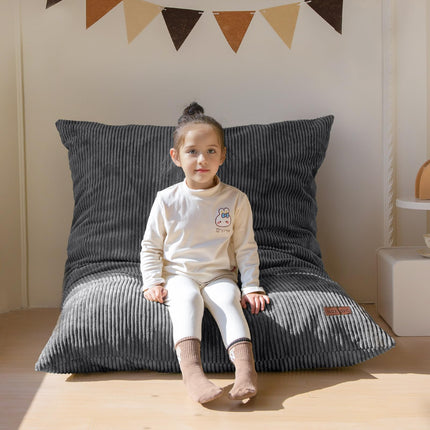3 in 1 Kids Bean Bag Chair, Comfy Floor Sofa with Removed Cover