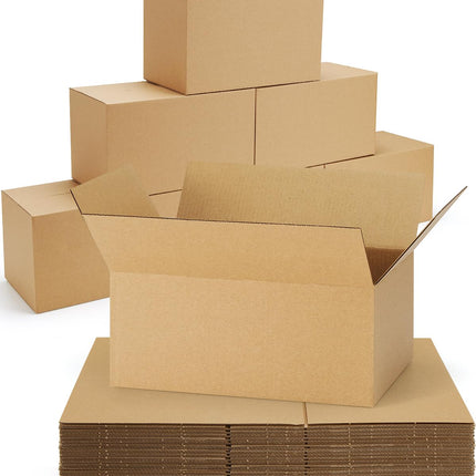 40-Pack-Small-Shipping-Boxes-8x8x4, Corrugated-Cardboard-Boxes-for-Packaging-Small-Business, White-Boxes-Mailers