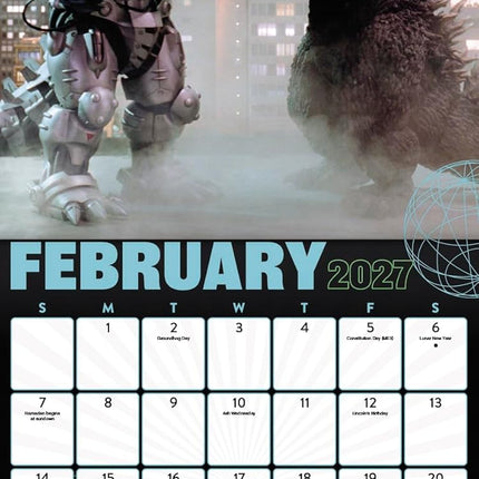 2027 Godzilla - Classic Wall Calendar
