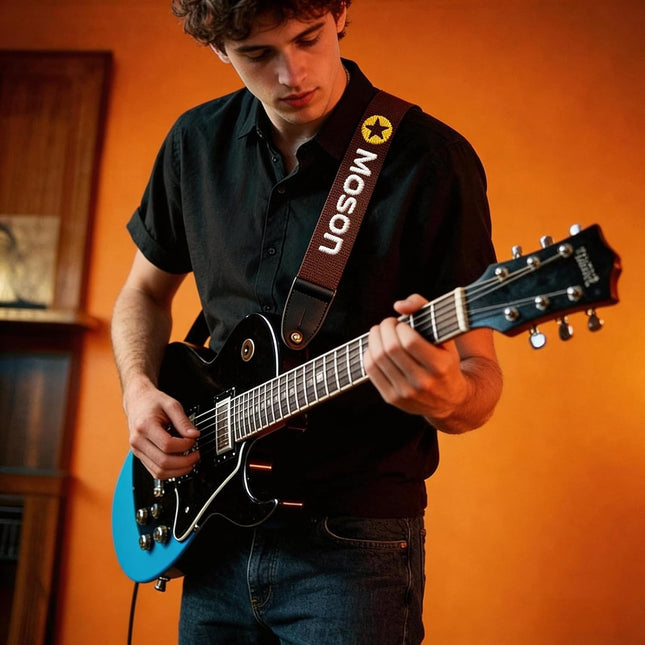 Guitar Strap, Personalized Embroidered Guitar Strap