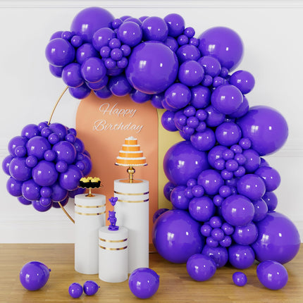 Kit de arco de globos negro mate de 134Pcs, kit de guirnalda de globos de látex