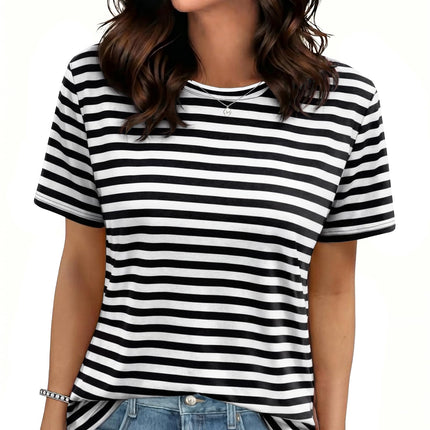 Tshirt for Women Short Sleeve Summer Tops Casual Basic Tee Shirts