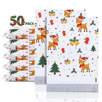 100pcs 10x13 Inches Poly Mailers Waterproof & Tear Resistant Mailing Envelopes, Cute Small Business Bags for Clothes, Gifts - Flowers