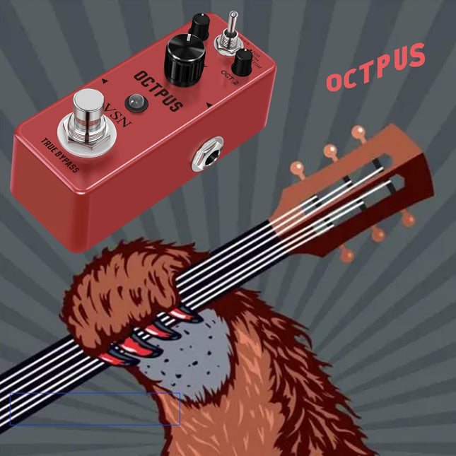 Octave Guitar Pedal, Digital Mini Pedal For Electric Guitar