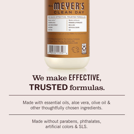 MRS. MEYER'S CLEAN DAY Hand Soap, Acorn Spice Scent, 12.5 Fl Oz Bottle