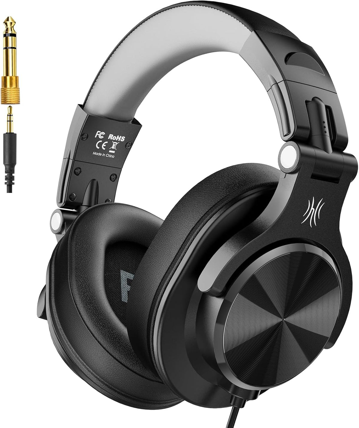 Wired Over-Ear Studio Monitor Headphones - Black