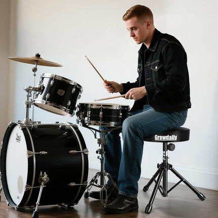 Adjustable Universal Drum Throne for Adult Beginner Drummers