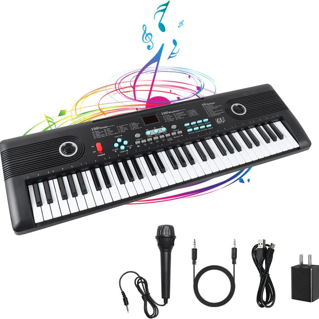 NexWave OndaNex 61 Keys Piano Keyboard, Electronic Digital Piano with Built-in Speaker — Smart Tech
