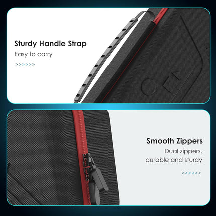 JDGPOKOO Hard Carrying Case for ASUS ROG Xbox Ally & ROG Xbox Ally X 7" 2025, 7 in 1 Accessories Bundle with 2 Screen Protectors, 4 Thumb Grip Caps, Portable Travel Storage Bag Fits Adapter, Cable