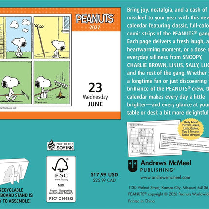 PEANUTS® 2027 Day-to-Day Calendar