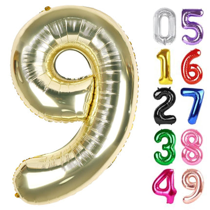 Gold 1 Balloon - Number Balloon 40 Inch, 1st Gold Birthday Decorations