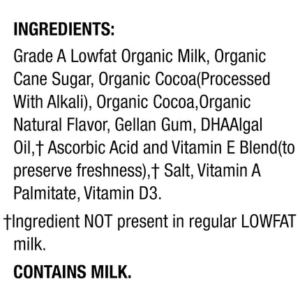 Horizon Organic Shelf Stable 1% Lowfat DHA Omega-3 Chocolate Milk Boxes, 6 Count (Pack of 3) - 8g Protein per Serving