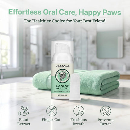 Dog Toothpaste and Toothbrush Kit, Dog Dental Gel for Plaque and Tartar Removal, Dog Teeth Cleaning for Fresh Breath and Daily Oral Support, Suitable for Dogs of All Ages