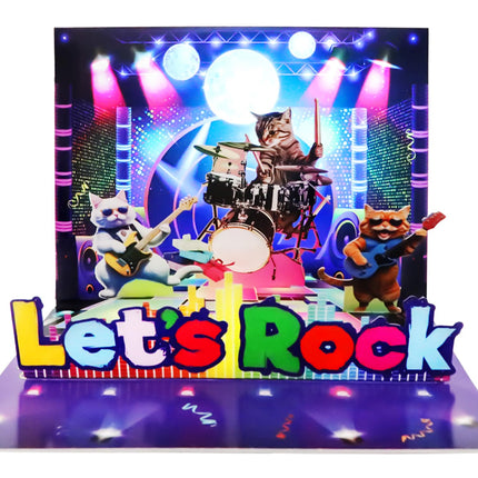 Pop Up Birthday Cards for Men, LED Light & Music Blow The Candle