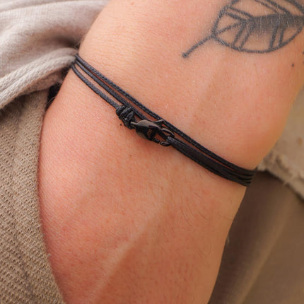 Made by Nami Nautical Rope Bracelet for Men Waterproof & Adjustable Wrap String Bracelets with Snap Hook Gift for Him