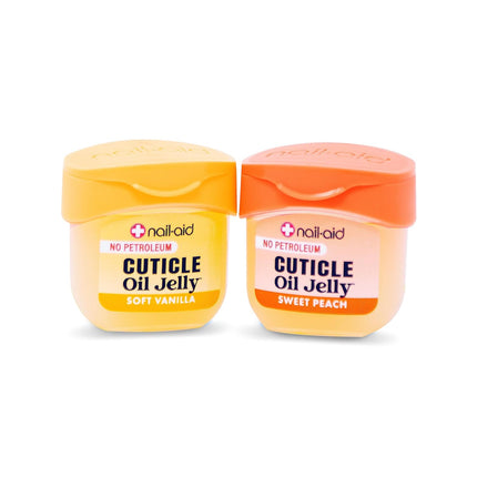 Nail-Aid Cuticle Oil Jelly, Press-On Friendly Non-Drip Cuticle Treatment for Dry Cracked Cuticles and Hangnails, Collagen + Vitamin E, CleanClick™ Secure Flip-Top Cap, Petroleum-Free