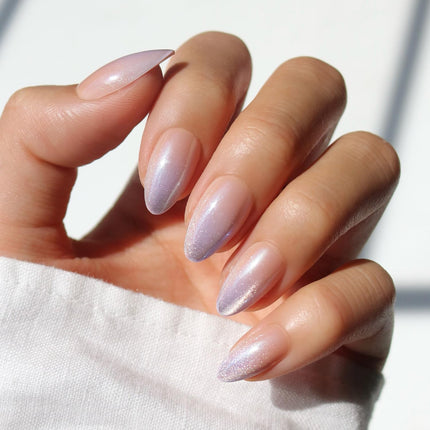 Press On Nails, Short Oval Magnetic, Fake Nails 30pc Nail Kit