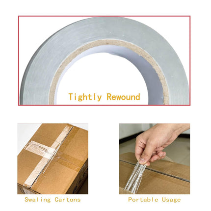 POLYSELLS 2.7 Mil Clear Packing Tape 6 Rolls, 1.88" x 60 Yards Per Roll, Heavy Duty Sealing Tape for Moving, Packaging, Storage & Industrial Sealing
