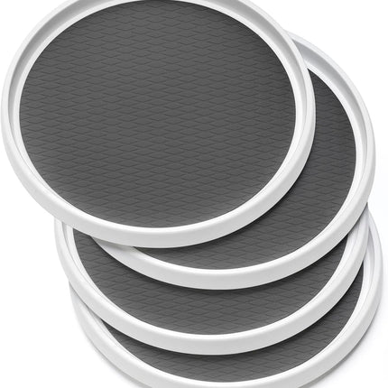 Set of 4 Non-Skid Lazy Susan Turntable Organizers 10 inch