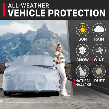 15-Layer Waterproof All-Weather Full Car Cover, Size C10 - photo 2