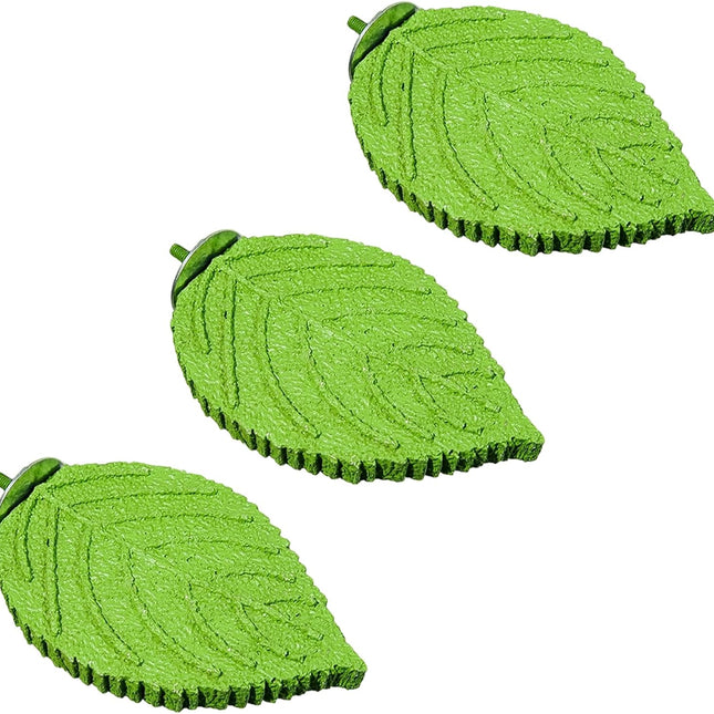 Leaf Shape Parrot Perch Stand Bird Paw Grinding Stick Bird Cage Perch