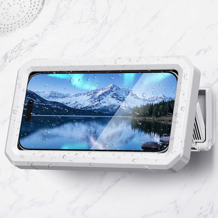 Shower Phone Holder Waterproof - 480° Rotatable Retractable Adjustable Phone Case for Shower - Bathroom Accessories Wall Mount Phone Holder for iPhone 17/16 Pro Max, S25 Ultra,4-7" Cellphones