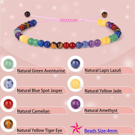 LPBeads Handmade Size Adjustable Natural Stone Bracelet