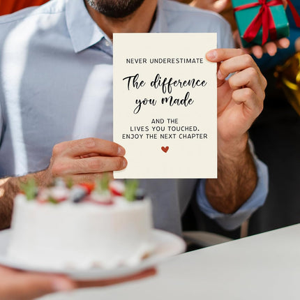 FANCYLUCKY Funny Retirement Gifts for Women Men, Retiring Card Gift for Retired Colleagues Friends Boss Teachers Dad Mom, Farewell Card for Him Her