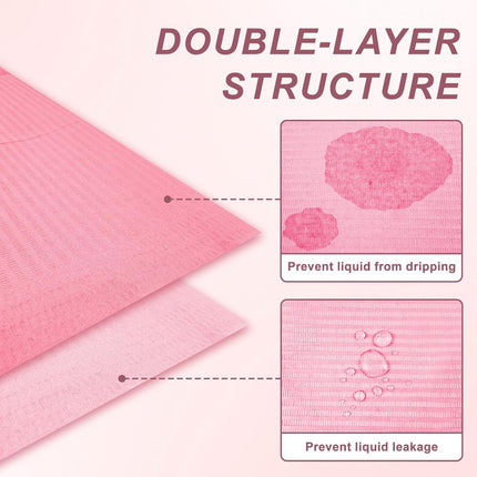 40pcs Disposable Nail Mats, Nail Desk Protection, Desk Accessories For Manicure Pedicure, Waterproof Easy To Clean Versatile For, Salon Nails & Home Diy Nail Art Supplies, 13"X18"Pink