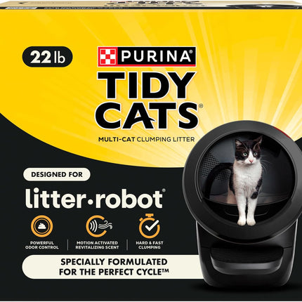 Purina Tidy Cats Cat Litter for Litter-Robot Clumping Cat Litter Odor Control Formula