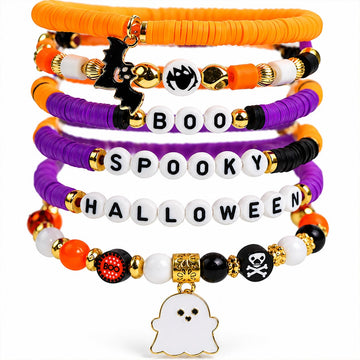 Halloween Party Favors - 6 Pack HALLOWEEN Bracelets