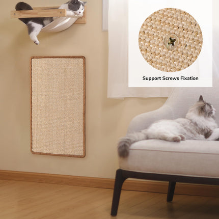 Cat Scratcher Mat, 23.6 X 15.7 Inch Natural Sisal Cat Scratch Mat