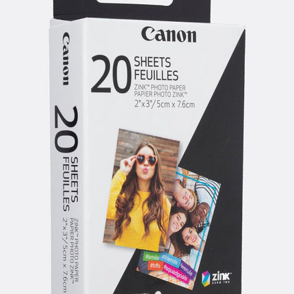 Canon IVY ZINK 2" x 3" Photo Sticker Paper 20 sheets Pack