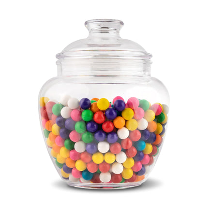 1 Gallon Cookie & Candy Jar with Lid, 128 oz Premium Acrylic Clear Apothecary Jar, Wedding & Home Décor Centerpiece, Decorative Kitchen Storage Jar, Bathroom Organization