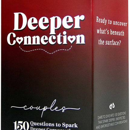 Deeper Connection, Couples Games with 150 Deep Questions to Build Intimate Connection & Trust, Relationship Couples Game for Date Nights, Wedding Gift for Couple