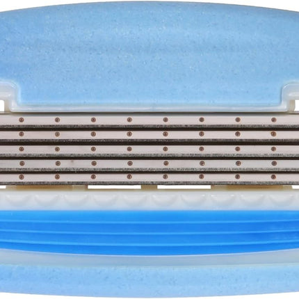 Amazon Basics 5-Blade Extra Smooth Razor for Women with Moisturizing Strips, Handle, 2 Cartridge Refills & Shower Holder (Previously Solimo)