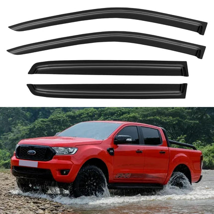 Window Visors Rain Guards for 2017-2026 Ford F250-F550 Super Duty Crew Cab