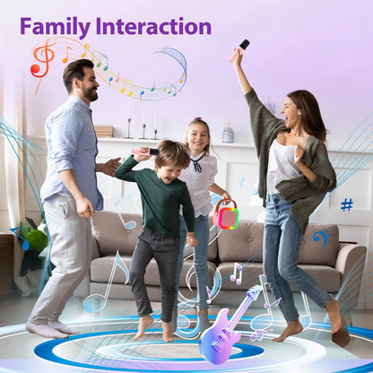 K-Pop Karaoke Machine with Bluetooth Mini Speaker and 2 Wireless Microphones - photo 5