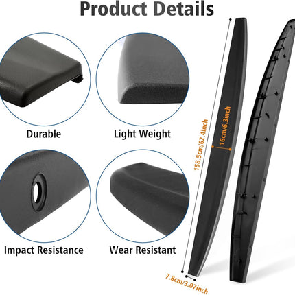 Rear Tailgate Molding Cap Spoiler, Fit for 2009-2018 Dodge Ram 1500/Fit for 2010-2018 Dodge Ram 2500 3500,Tail Gate Protector CH1909100 55372052AH 55372052AF