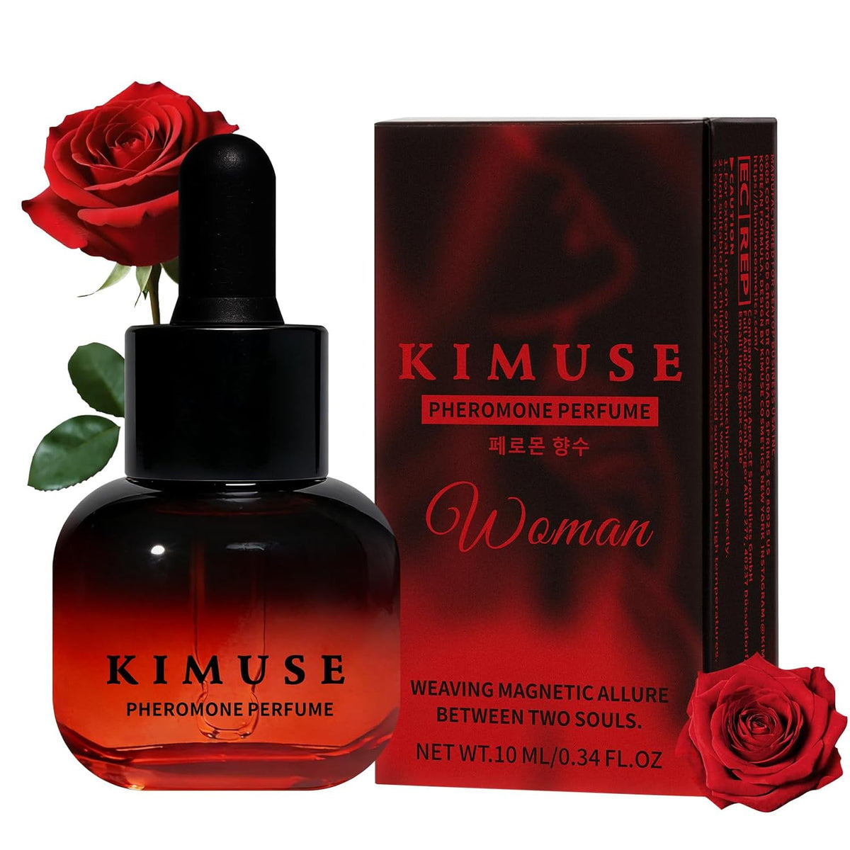 Pheromones Perfumes for Women, Long Lasting Women's Perfume with Rose & Jasmine Scent, Enhances Attraction &