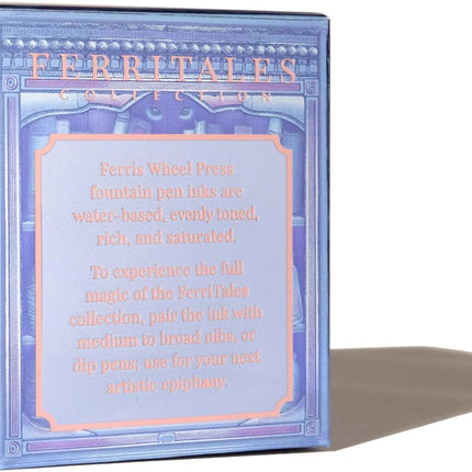 Ferris Wheel Press Fountain Pen Ink | FerriTales Collection | Periwinkle Blue with Purple Duo-Shade and Rose Gold Shimmer | 20ml