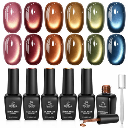 Jelly Gel Nail Polish Set, 6 Colors