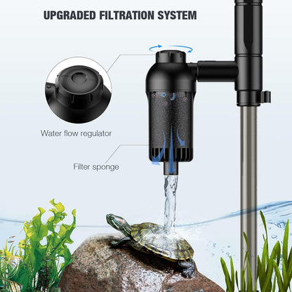 Aquarium Vacuum Gravel Cleaner, 18W Electric Fish Tank Cleaner Vacuum - photo 4