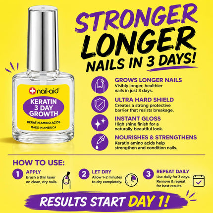 Keratin 3 Day Growth Nail Strengthener