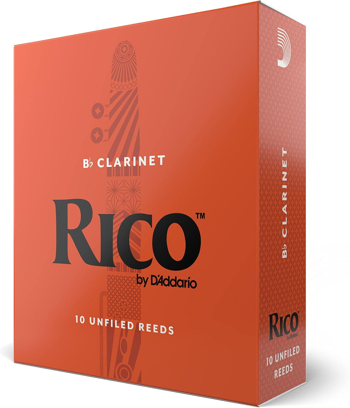 Organic Bb Clarinet Reeds, Strength 2.5, Pack of 10