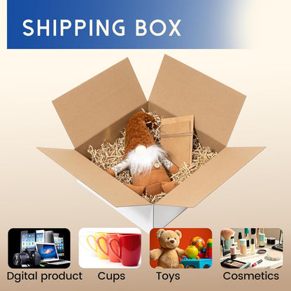 12x12x5" White Corrugated Shipping Boxes, 25 Pack - photo 3