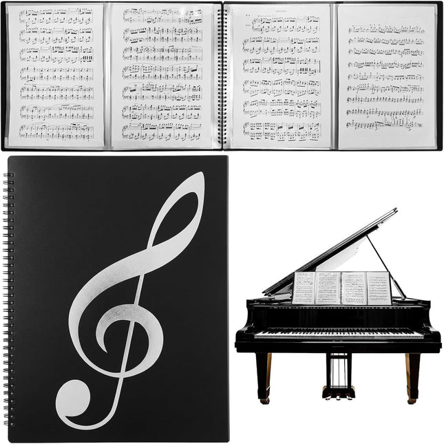 4 Page Expand Sheet Music Folder, 60 Pockets Music Binder