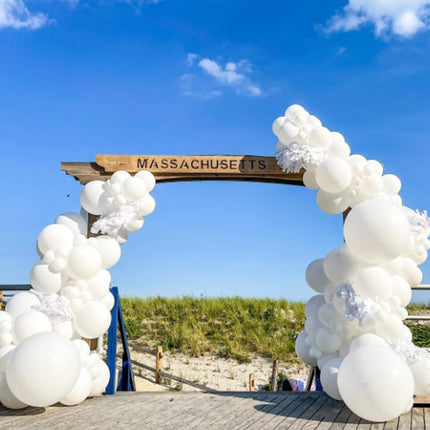 White Balloons 12 inch, White Latex 50pcs Party Balloons