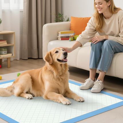 Puppy Pads for Dogs, 34x28 in, 6-Layer Leakproof, 50-Pack