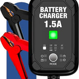 1.5A 6V/12V Automatic Car Battery Charger and Maintainer